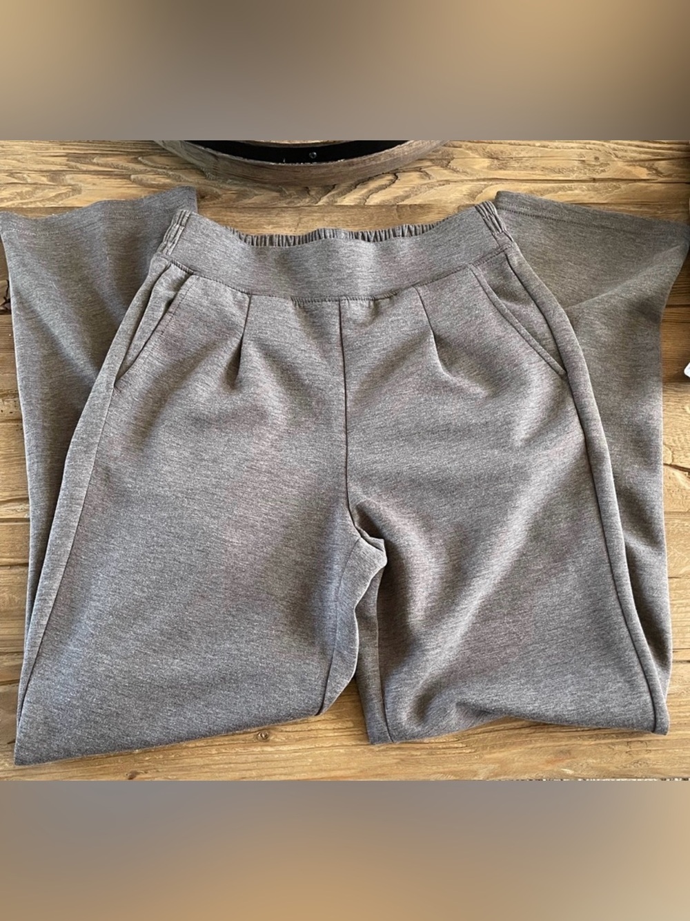 Yogalicious SoftLite Boss Straight Leg Pants Burgundy Gray XS